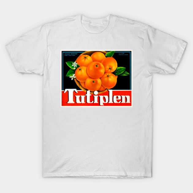 Tutiplen Brand crate label T-Shirt by WAITE-SMITH VINTAGE ART